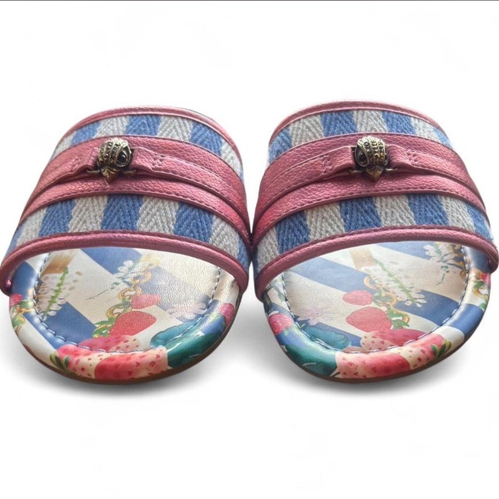 New without tags Kurt Geiger southbank stripe flat sandals. 7.5. Never worn. - Picture 6 of 7